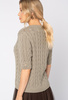 Sweter fango warkocz z krótkim rękawem