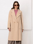 Płaszcz z naszywanymi kieszeniami beżowy
