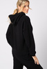 Czarna bluza z kapturem i kieszenią Ellie