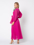 Sukienka z szyfonu w kolorze fuksji Sydney