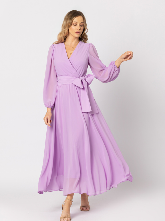 Sukienka z szyfonu w kolorze fioletowym Sydney