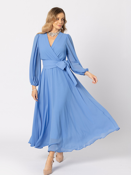 Sukienka z szyfonu w kolorze niebieski Sydney