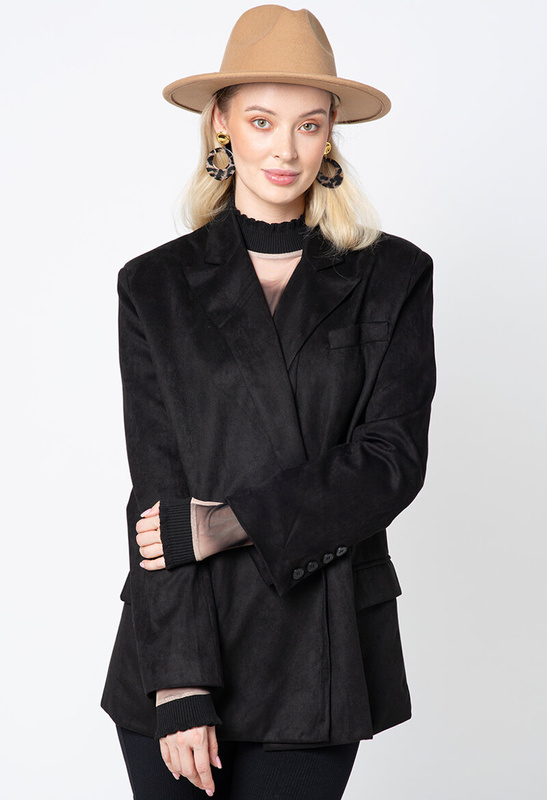 Wiszące okrągłe kolczyki z motywem panterki