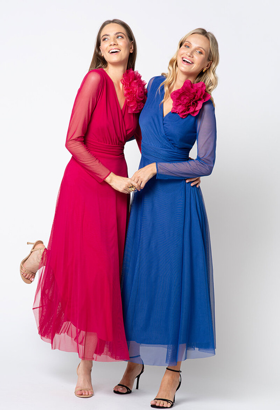 Chabrowa sukienka z siatki Alice