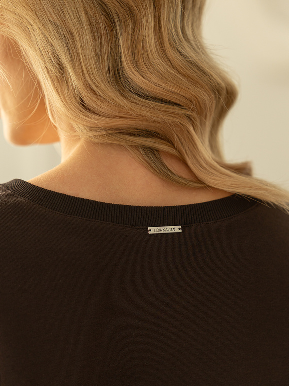 Bluza dresowa w kolorze gorzkiej czekolady Dark Choco