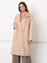 Płaszcz z naszywanymi kieszeniami beżowy