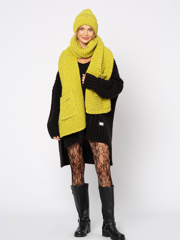 Szal w komplecie z czapką