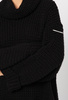 Czarny sweter z golfem Ville