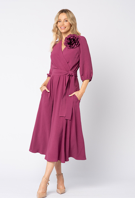 Purpurowa sukienka Ophélie