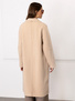 Płaszcz z naszywanymi kieszeniami beżowy