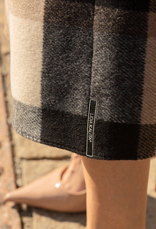 Spódnica w dużą kratę Agathe