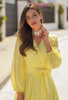 Sukienka z żółtego szyfonu Olympia