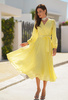 Sukienka z żółtego szyfonu Olympia