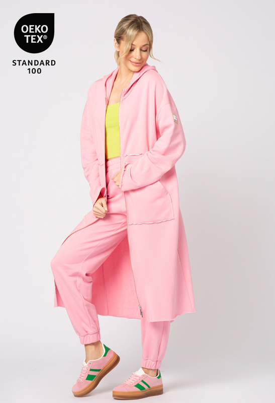 Różowa bawełniana parka Kaylee