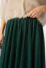 Tiulowa zielona spódnica 