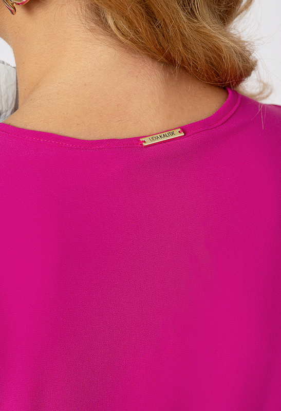 Sukienka z szyfonu w kolorze fuksji Sydney