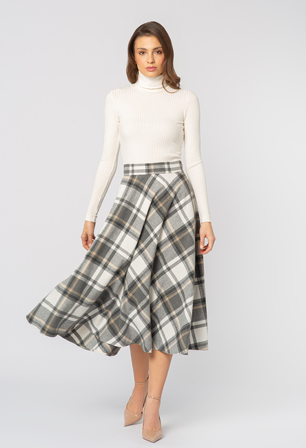 Spódnica w kratę Agathe
