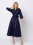 Granatowa sukienka z tafty Charlotte