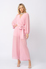 Rózowy szyfonowy kombinezon Madelyn