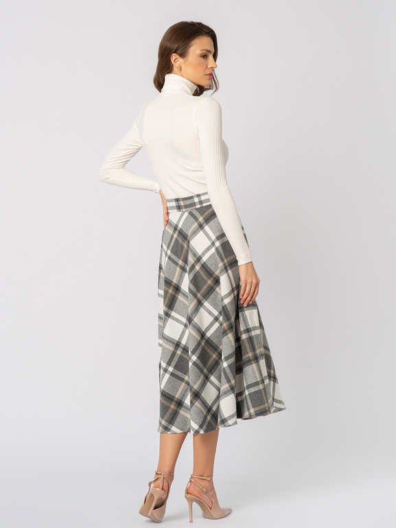 Spódnica w kratę Agathe