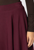 Burgundowa rozkloszowana spódnica Simon