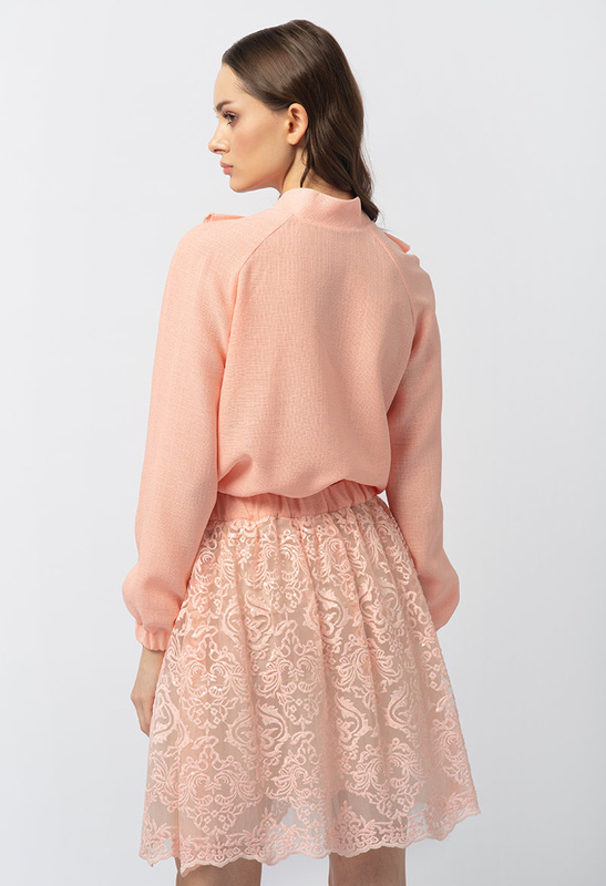 Różowa koronkowa spódnica Hannah