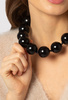 Naszyjnik czarne korale