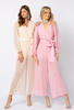Rózowy szyfonowy kombinezon Madelyn
