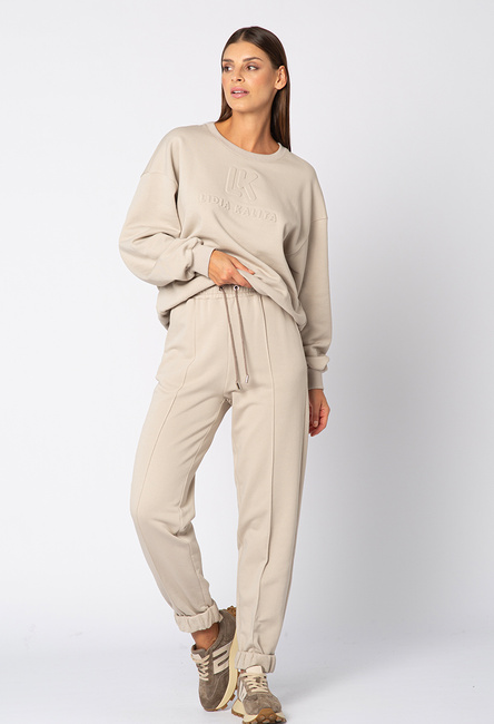 Spodnie dresowe joggery w kolorze taupe Latte