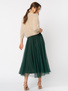 Tiulowa zielona spódnica 