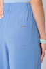Niebieskie wiskozowe spodnie z szeroką nogawką Jane