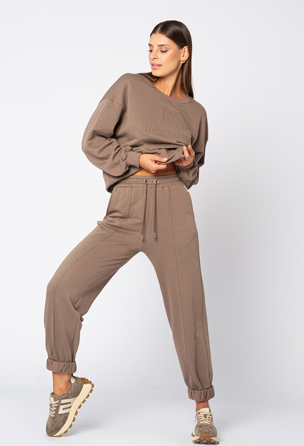 Spodnie dresowe joggery Mocha