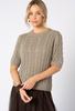 Sweter fango warkocz z krótkim rękawem