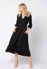 Czarna sukienka z wiskozy Amelie