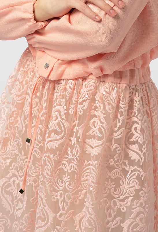 Różowa koronkowa spódnica Hannah