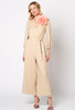 Beżowy kombinezon z wiskozy Vilaflor