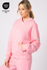 Różowa bluza z kapturem i kieszenią Ellie