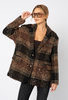 Oversizowa marynarka w brązową kratkę