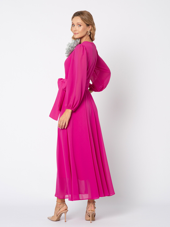 Sukienka z szyfonu w kolorze fuksji Sydney