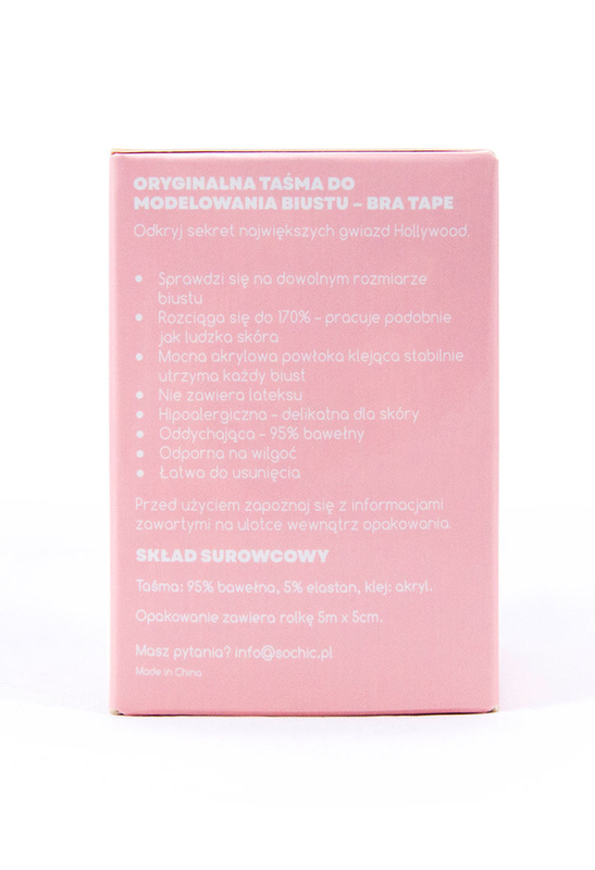 Taśma Bra Tape czarna