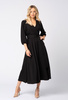 Czarna sukienka z wiskozy Amelie