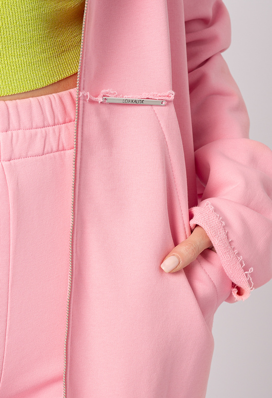 Różowa bawełniana parka Kaylee