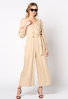 Beżowy kombinezon z wiskozy Vilaflor