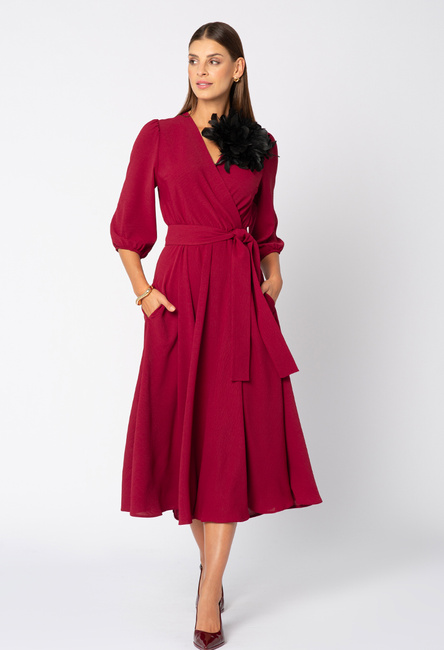 Sukienka w kolorze czerwonego wina Ophélie