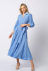 Niebieska sukienka z wiskozy Amelie