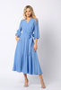 Niebieska sukienka z wiskozy Amelie