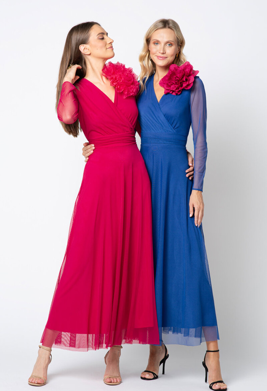 Chabrowa sukienka z siatki Alice