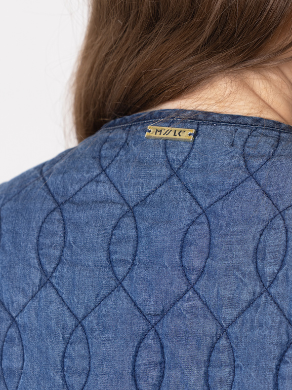 Kurtka damska pikowana granatowa