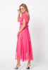 Różowa sukienka z siatki Risa