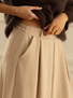 Szerokie beżowe spodnie 